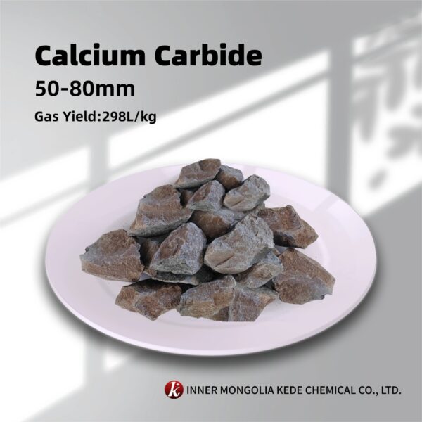 50-80 MM Calcium Carbide for Steel Desulfurization 100 KG/Drum