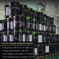 Calcium Carbide 60KG Steel Drum Nitrogen-Flushed & Moisture-Proof Packaging