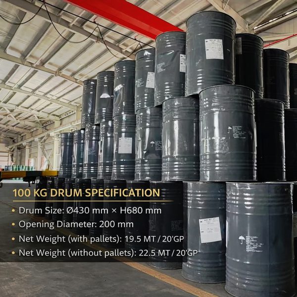 Calcium Carbide 100KG Steel Drum Nitrogen-Flushed & Moisture-Proof Packaging